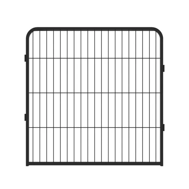 16 Panels Large Indoor Metal Pet Fence