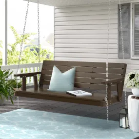 3 Seater Solid Fir Wood Porch Swing Chair with Chain - Gardeon