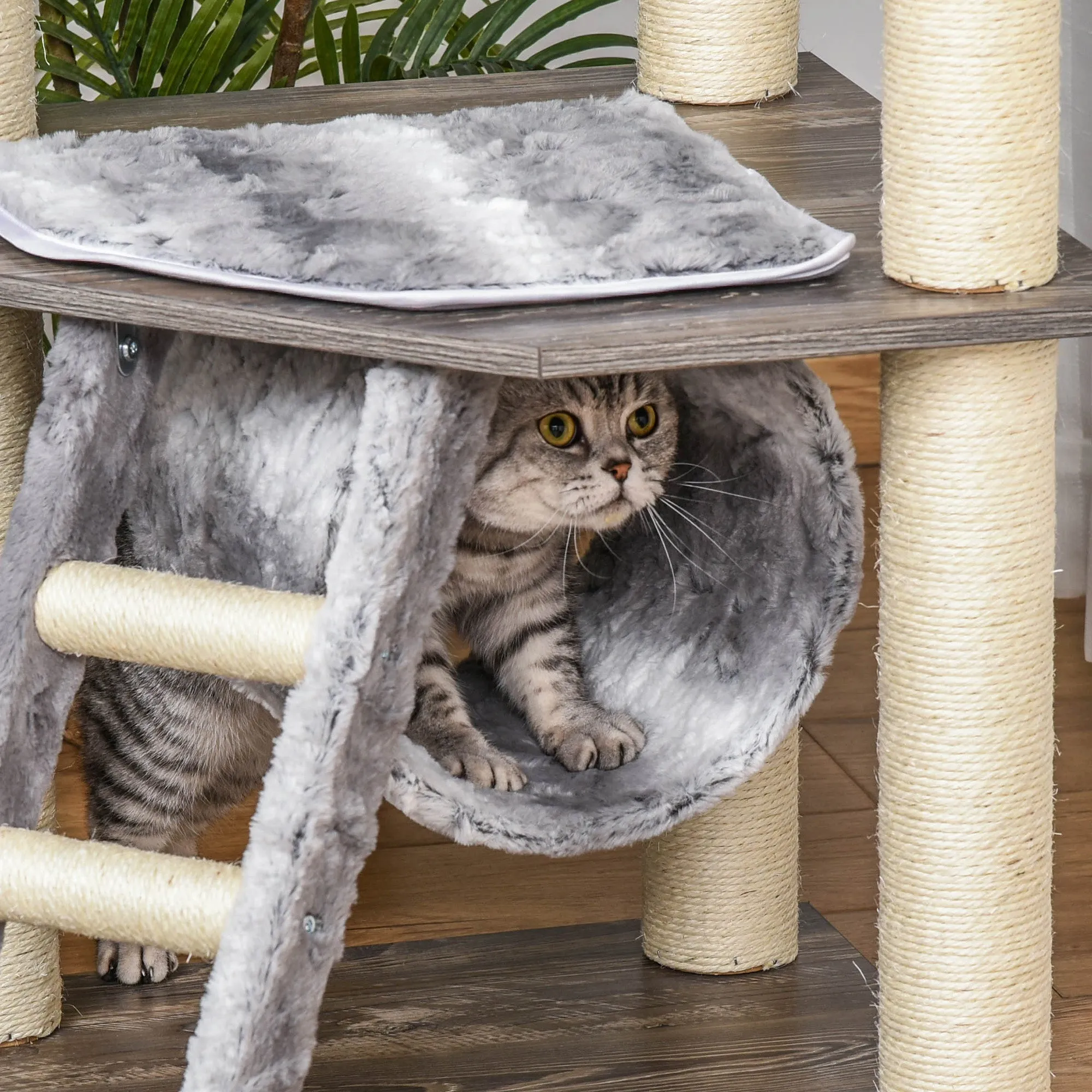 52" Cat Tree Condo Activity Center - Grey