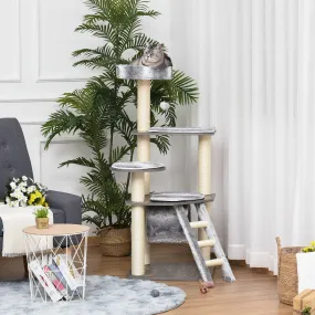 52" Cat Tree Condo Activity Center - Grey