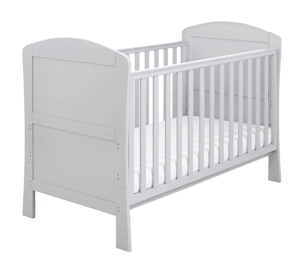 Aston Drop Side Cot Bed - Grey