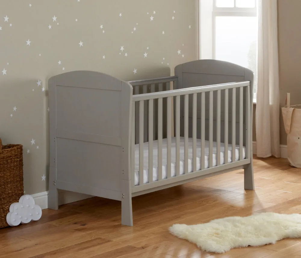 Aston Drop Side Cot Bed - Grey