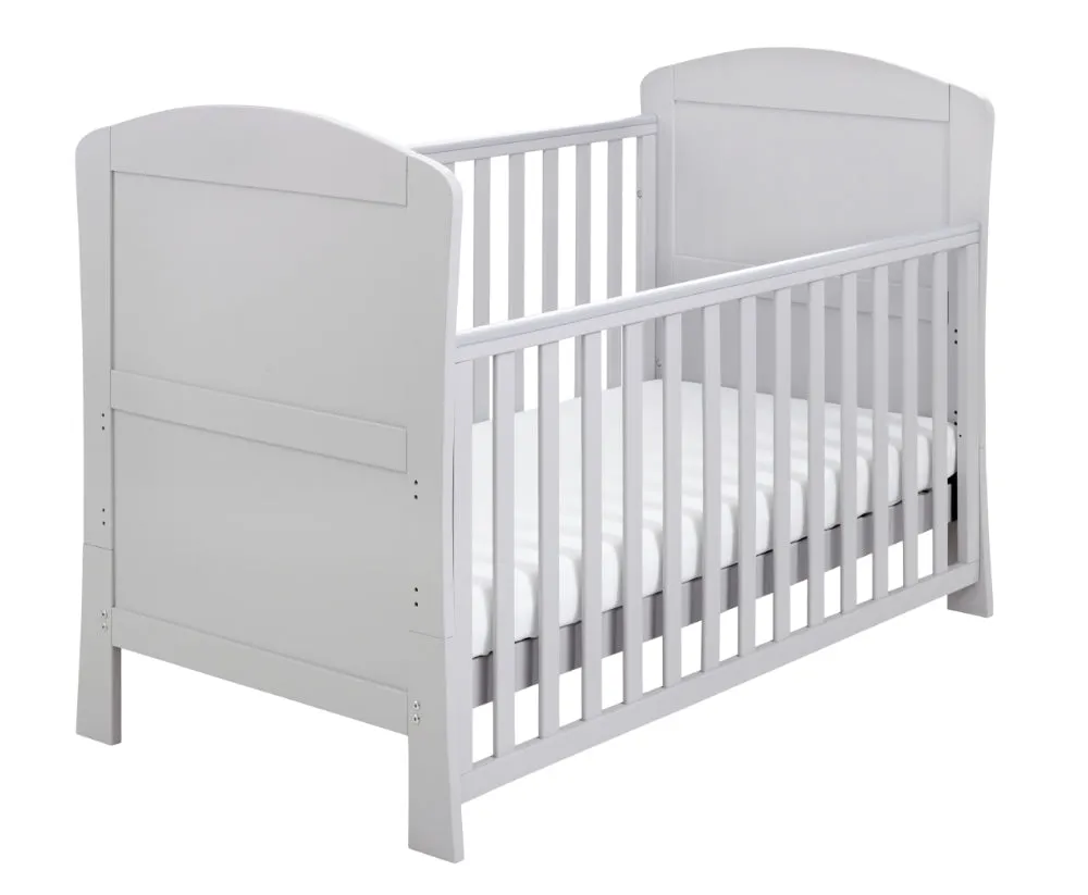 Aston Drop Side Cot Bed - Grey