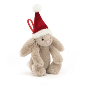 Bashful Christmas Bunny Decoration By Jellycat