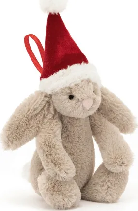 Bashful Christmas Bunny Decoration