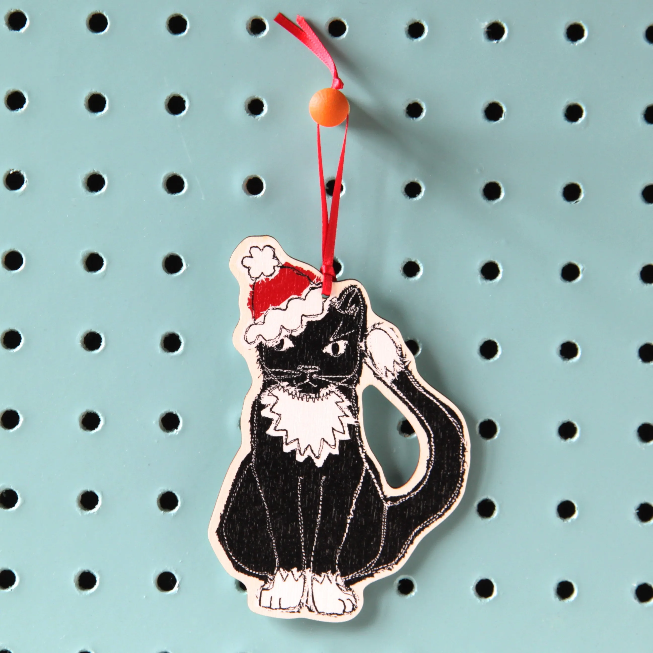 cat dingly dangly Christmas decoration