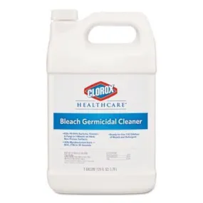 Clorox Healthcare® Bleach Germicidal Hospital Disinfectant Cleaner (1 Gallon Bottles) - Case of 4