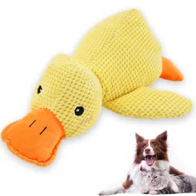 Cute Plush Duck Squeaky Dog Toy with Soft Squeake