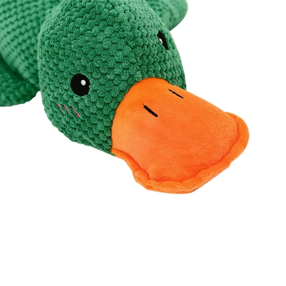 Cute Plush Duck Squeaky Dog Toy with Soft Squeake