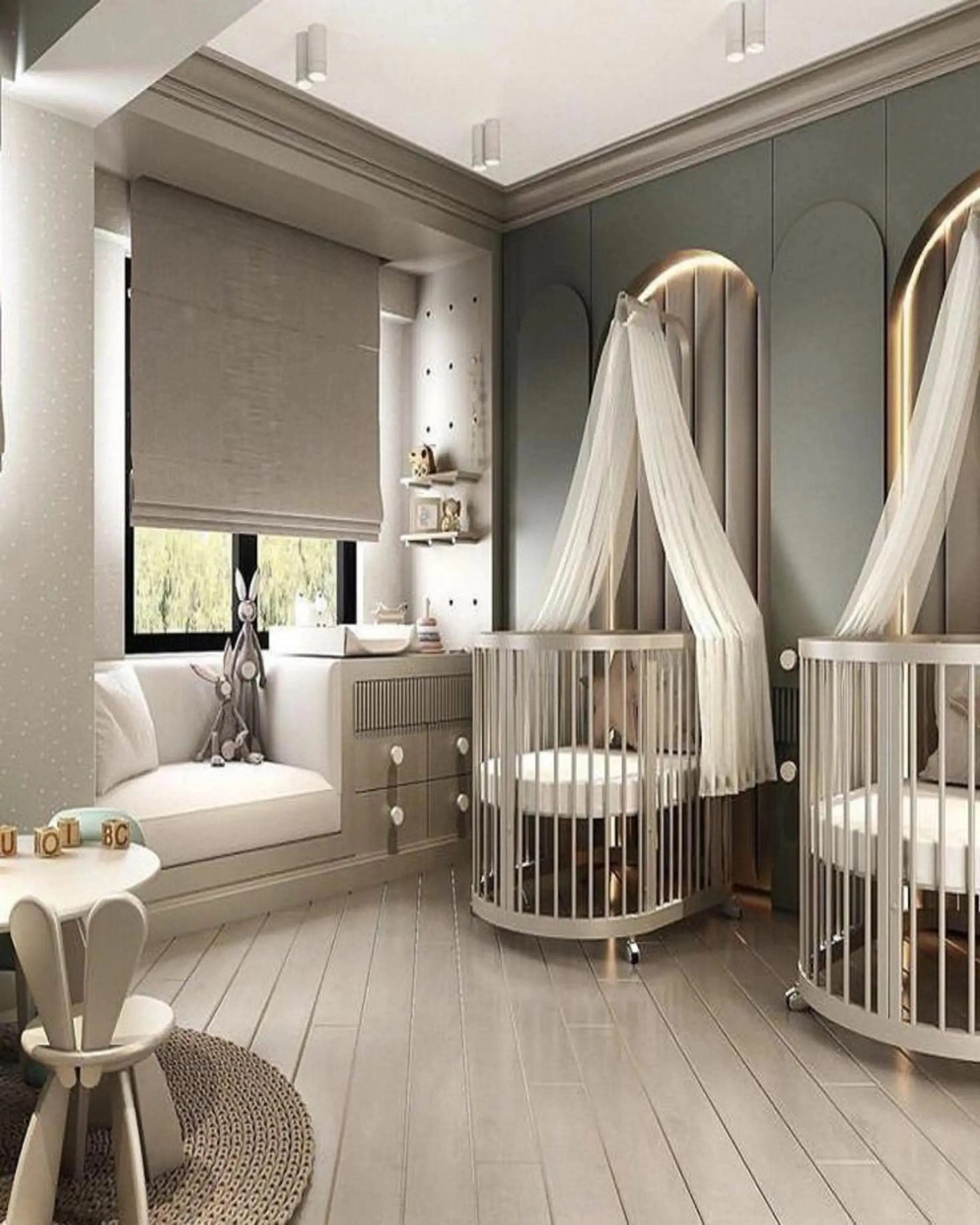 Ember Silver Luxury Crib For Kids Room