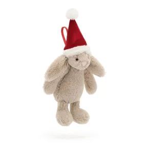 Jellycat Bashful Christmas Bunny Decoration