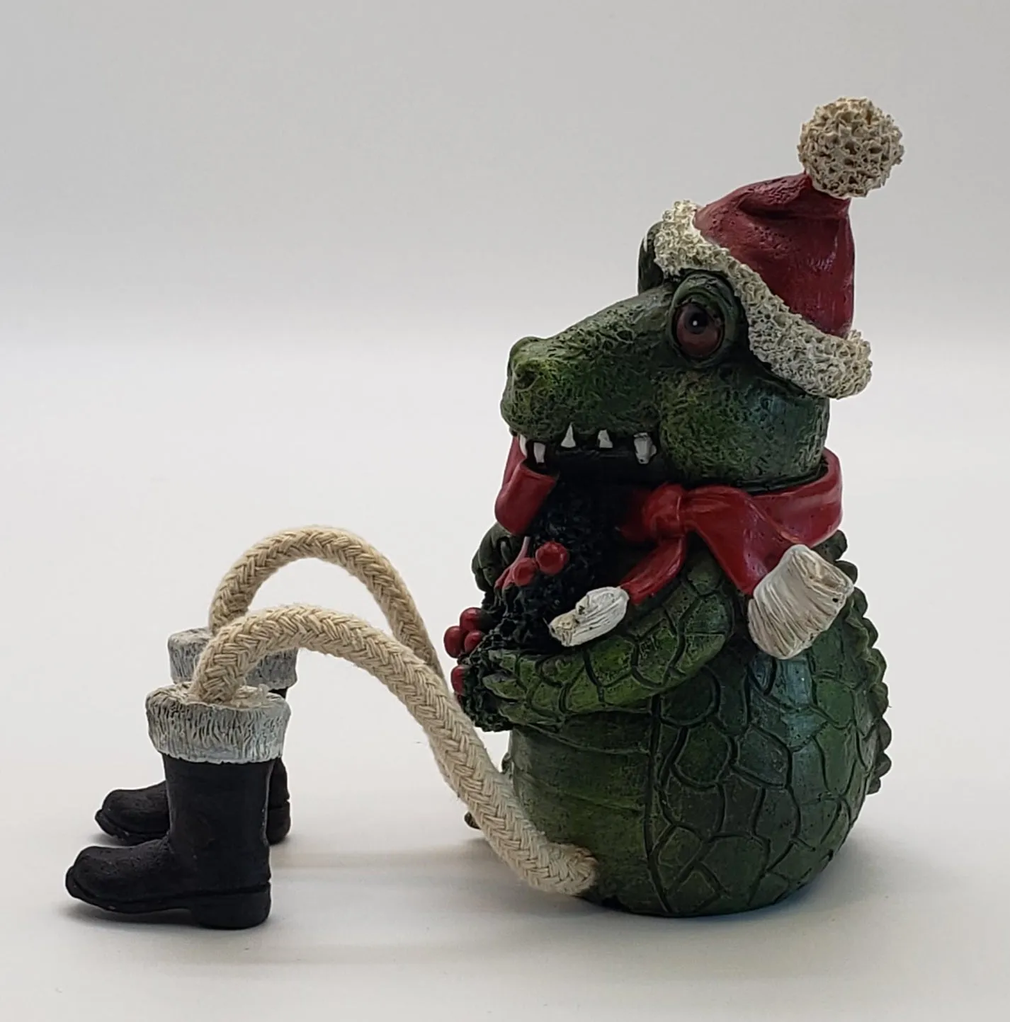 Leg Dangling Alligator Christmas Decoration