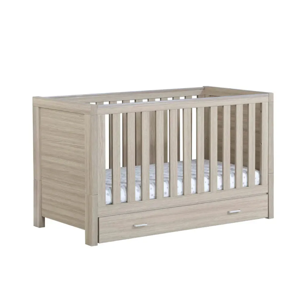 Luno Cot Bed - Oak