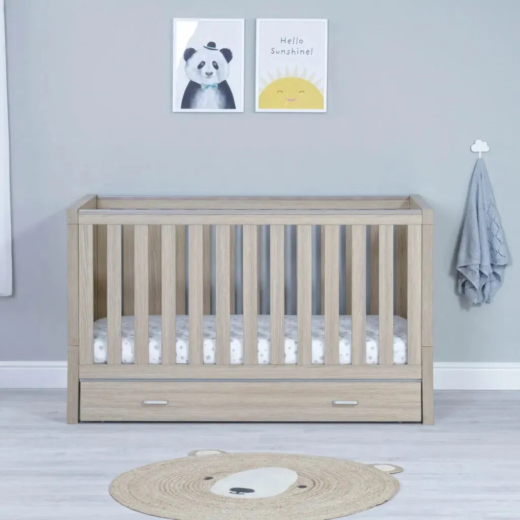 Luno Cot Bed - Oak