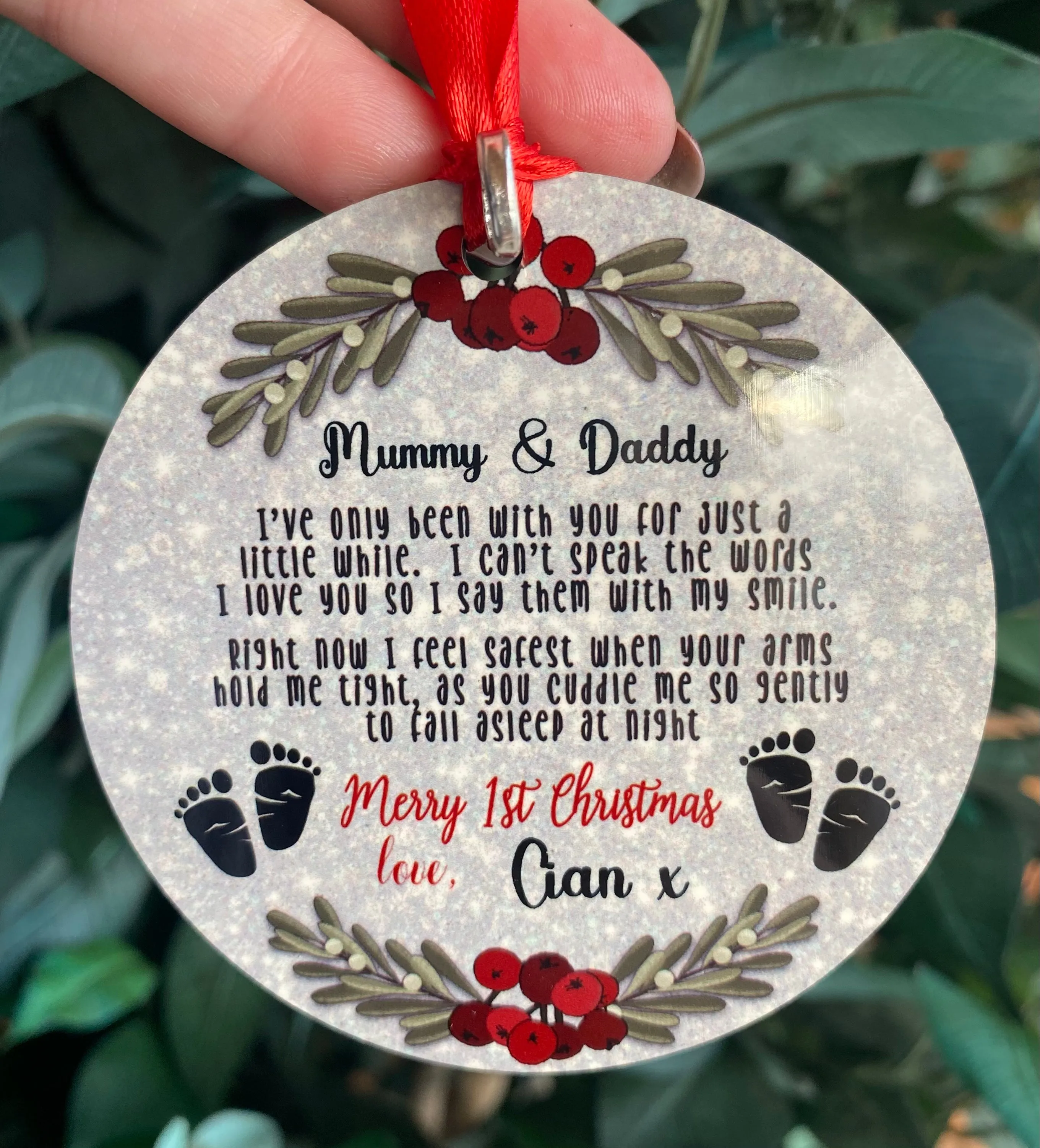 New Parents hanging decoration