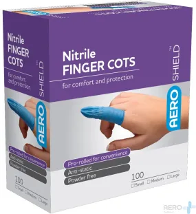 NITRILE FINGER COTS - BOX 100