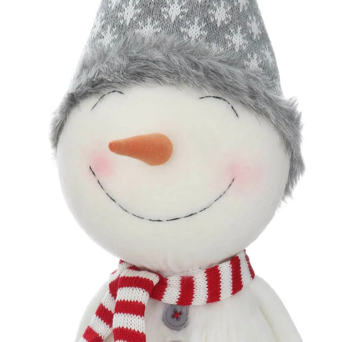 Novelty Sitting Snowman Christmas Xmas Decoration 36cm