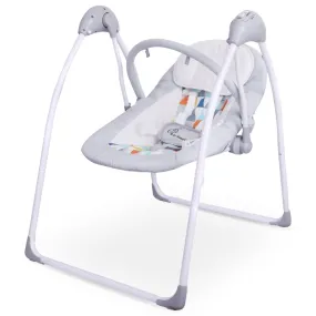 R for Rabbit Snicker Automatic Baby Swing- Grey Multi