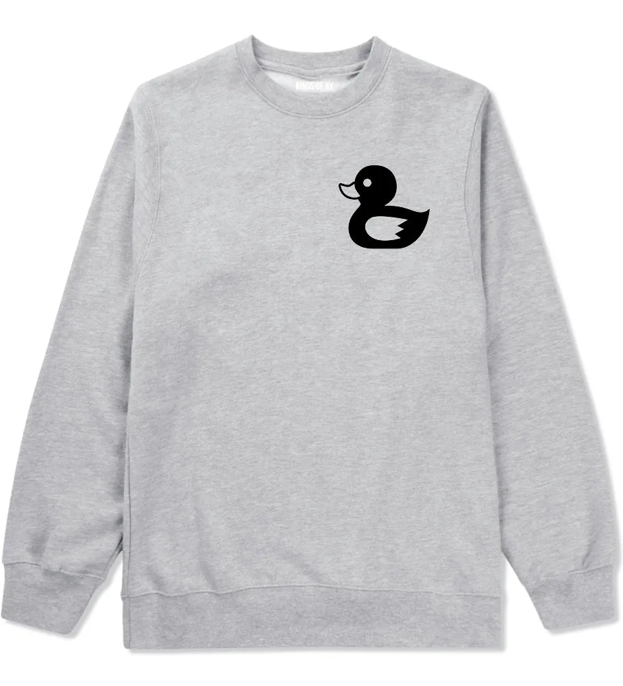 Rubber Duck Chest Mens Crewneck Sweatshirt