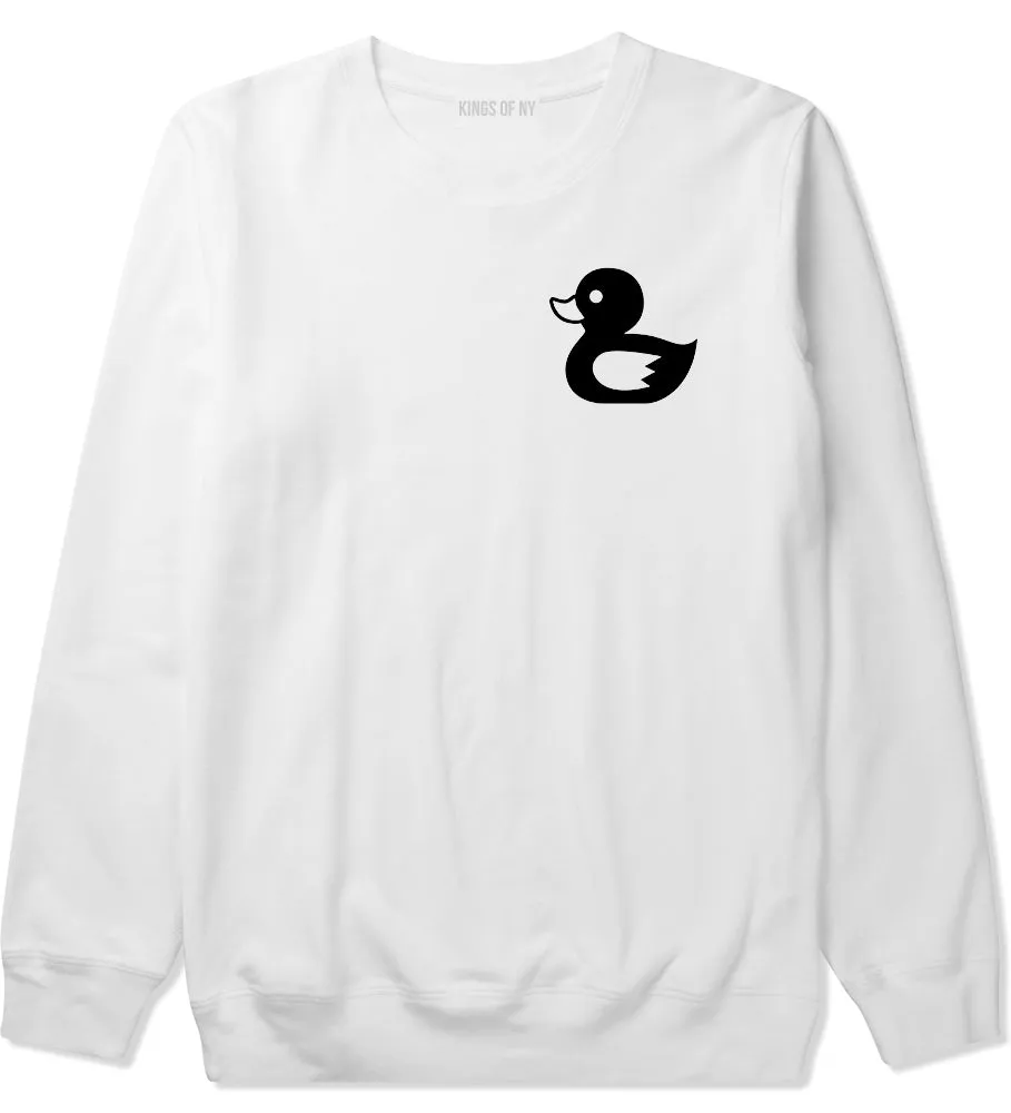 Rubber Duck Chest Mens Crewneck Sweatshirt