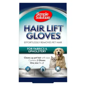 Simple Solution Pet Hair Lift Gloves For Fabrics Upholstery One Size