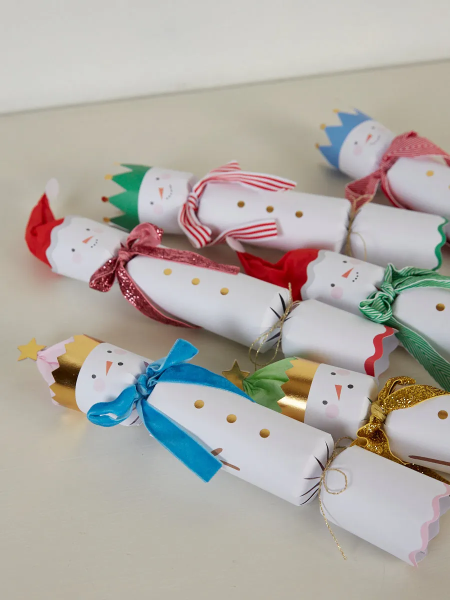 Snowmen Christmas Crackers - Box of 6