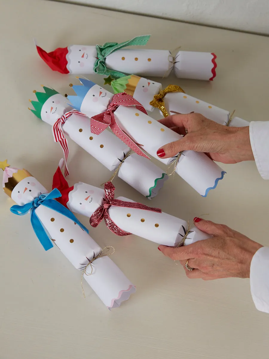 Snowmen Christmas Crackers - Box of 6