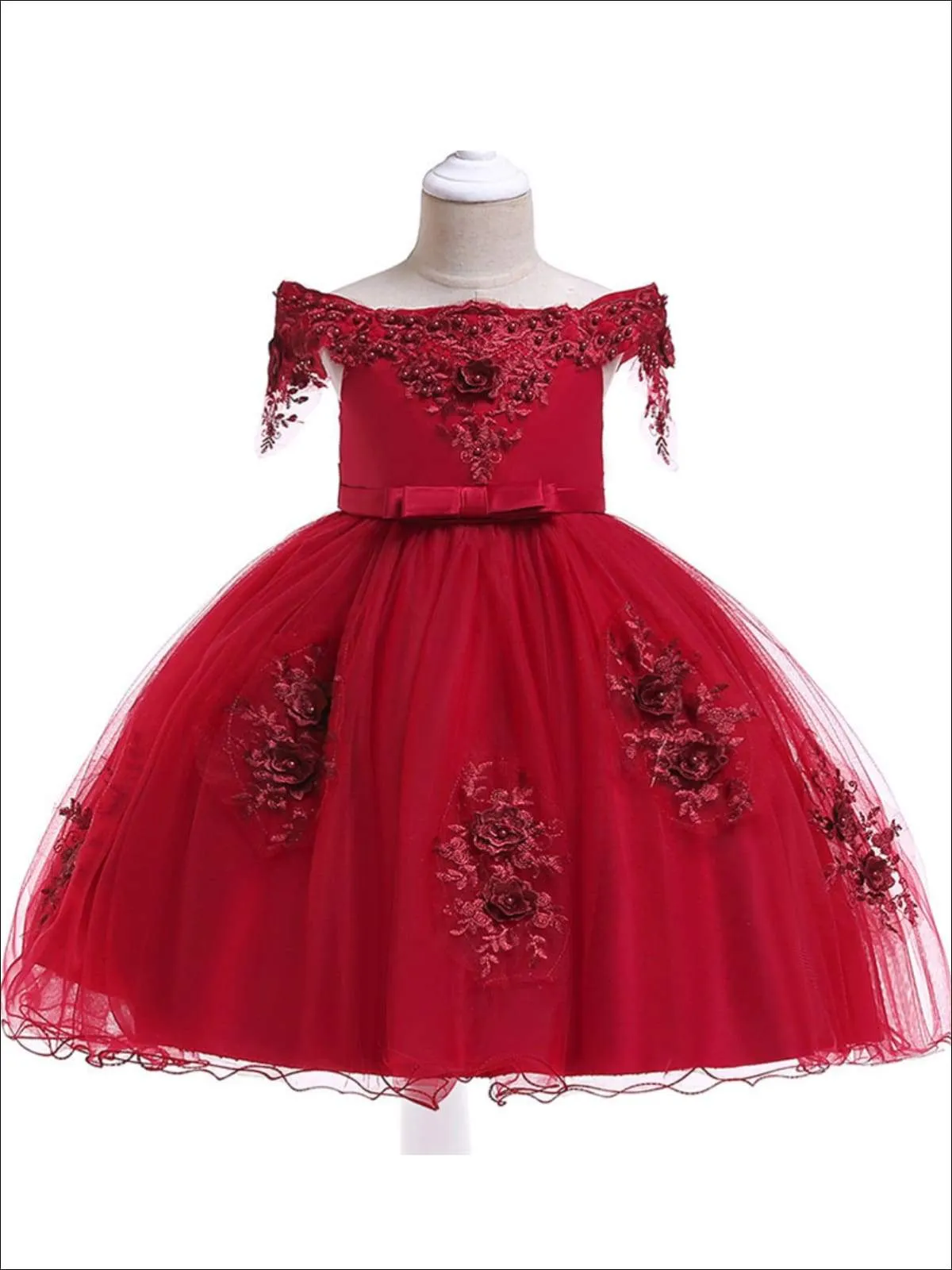 'Tis The Season Lace Applique Holiday Dress