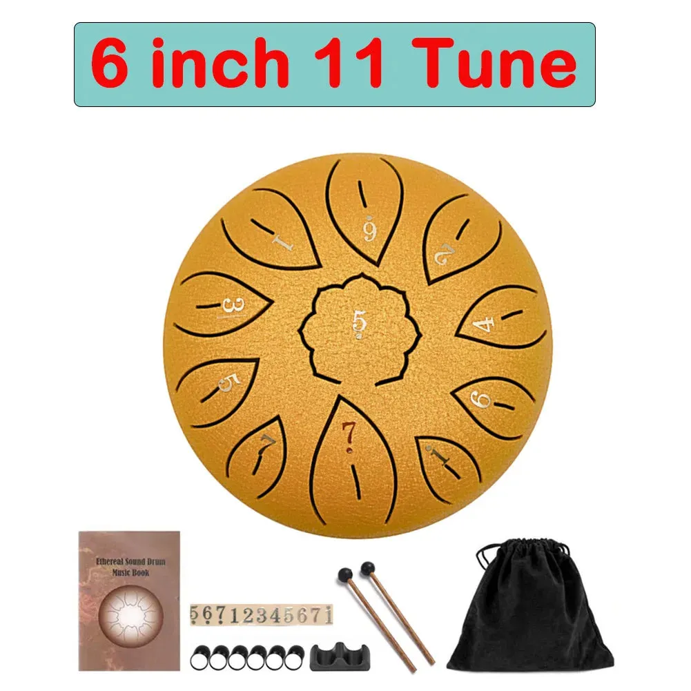 Tongue Drum 6 Inch Steel Set