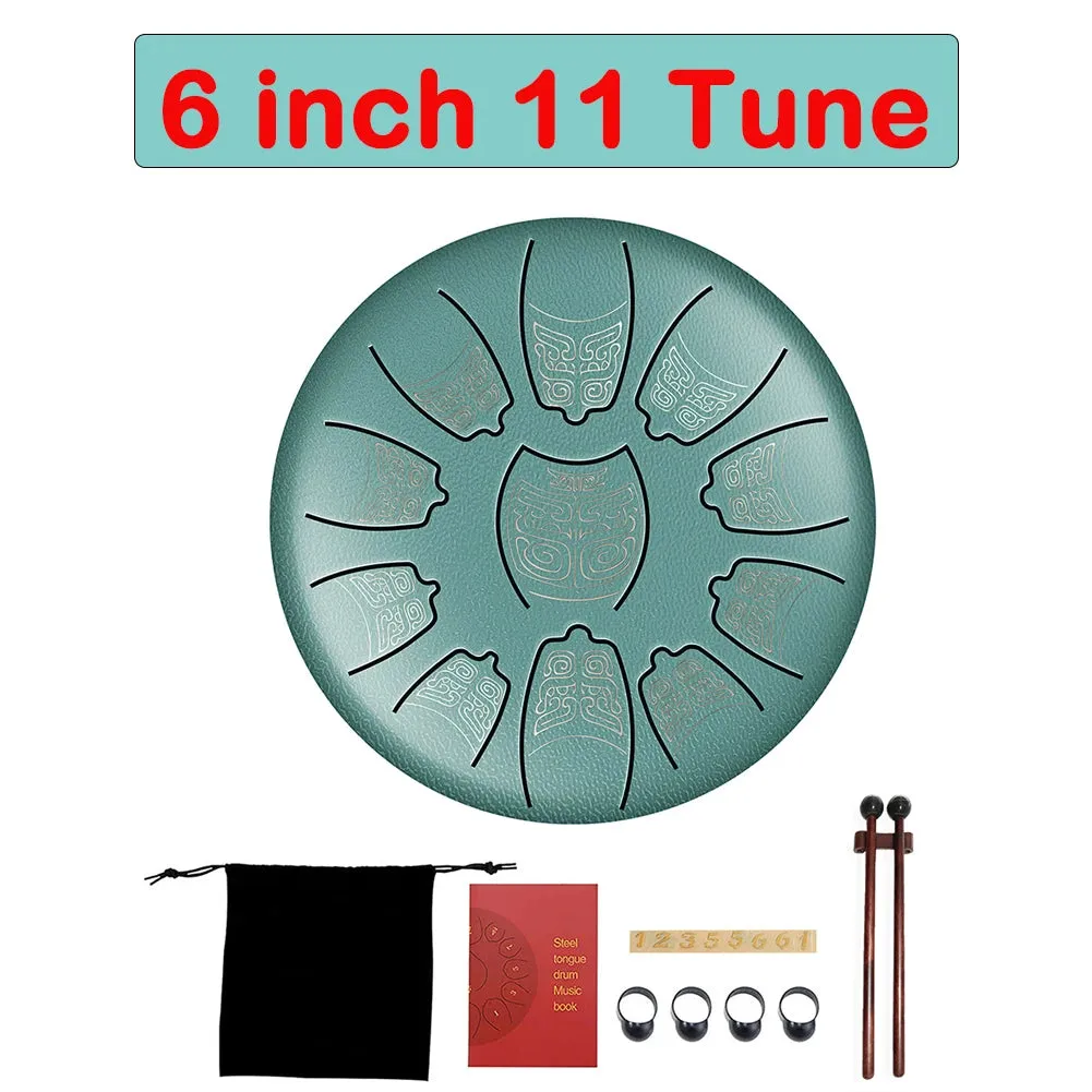 Tongue Drum 6 Inch Steel Set