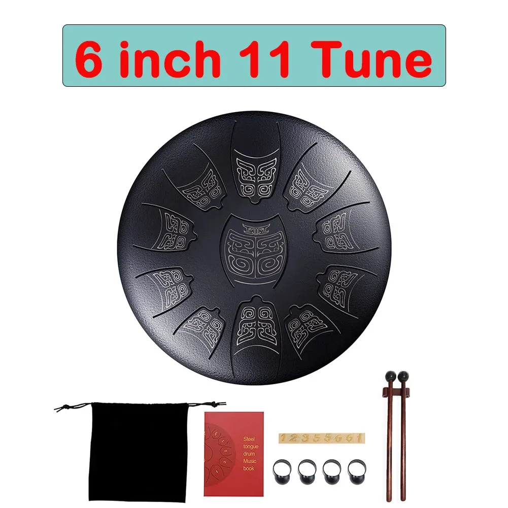 Tongue Drum 6 Inch Steel Set