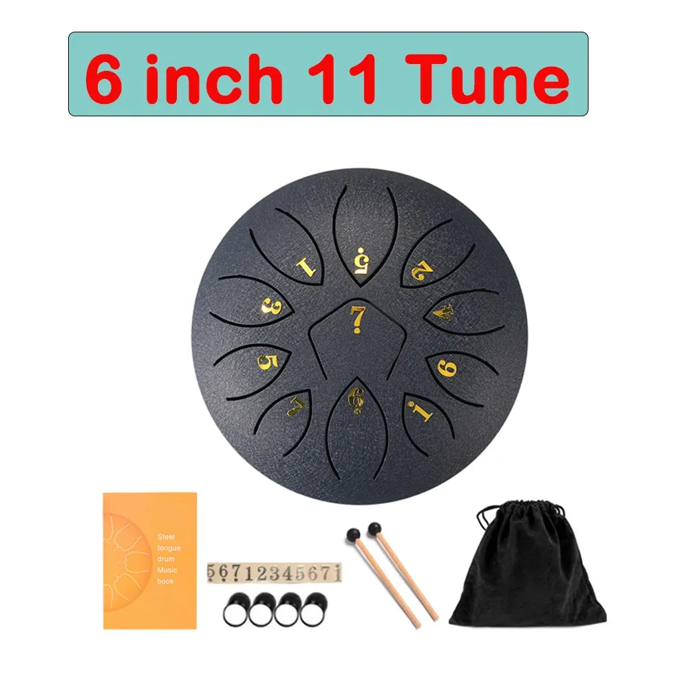 Tongue Drum 6 Inch Steel Set