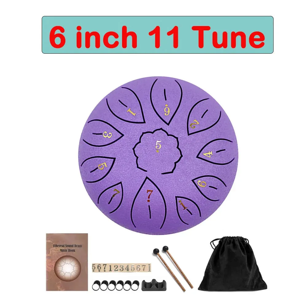 Tongue Drum 6 Inch Steel Set