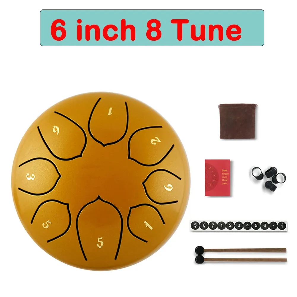 Tongue Drum 6 Inch Steel Set