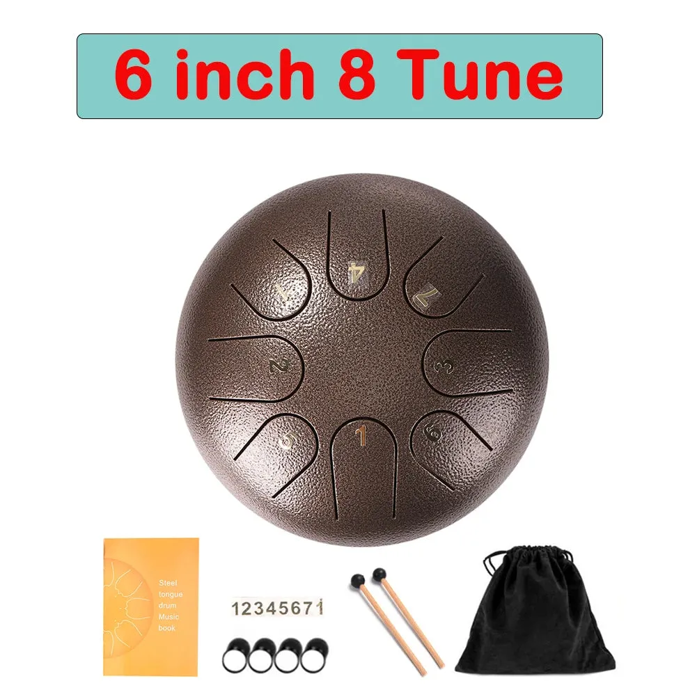 Tongue Drum 6 Inch Steel Set